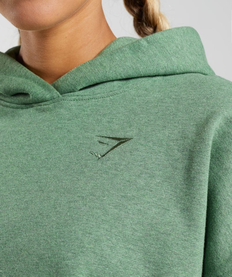 Women's Gymshark Rest Day Sweats Hoodie Green | NZ 8BRISE